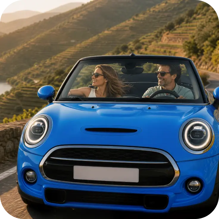casal em carro com seguro contra todos os riscos